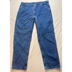 Carhartt Mens Lined Denim Jeans Blue Original Fit 42x34